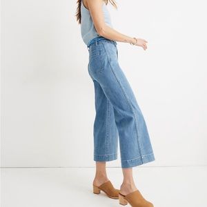 Madewell Emmett Wide-Leg Crop Jeans in Langston Wash